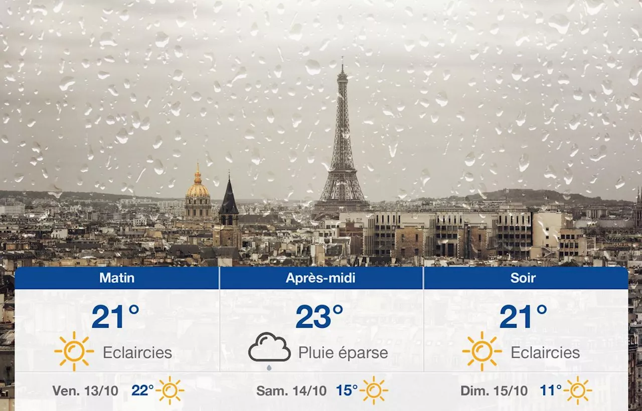 Météo Paris: prévisions du jeudi 12 octobre 2023