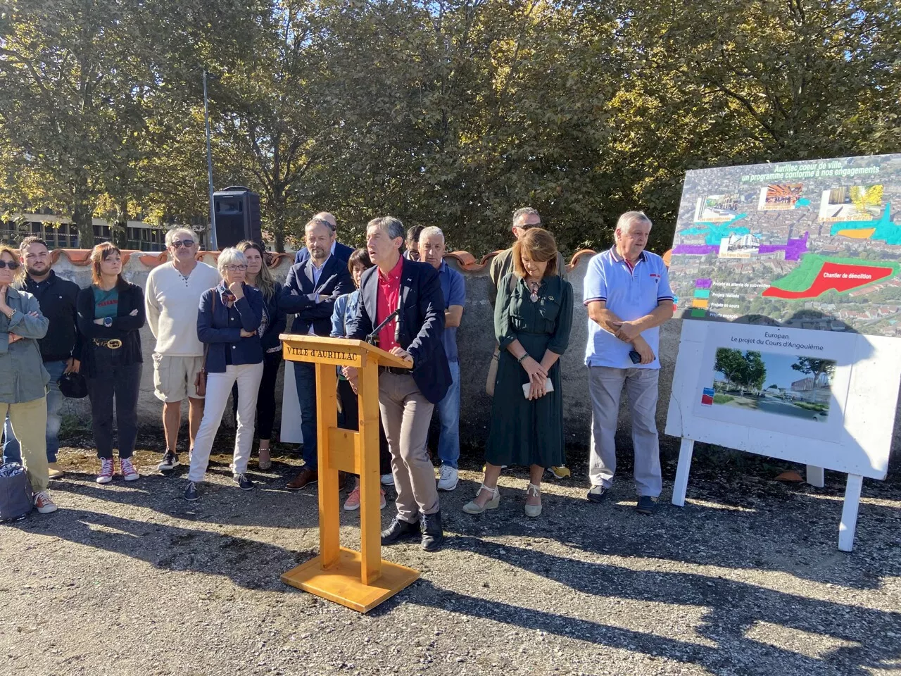 Aurillac. Les travaux de la friche Engie au cours d'Angoulême commencent officiellement | Actu Cantal