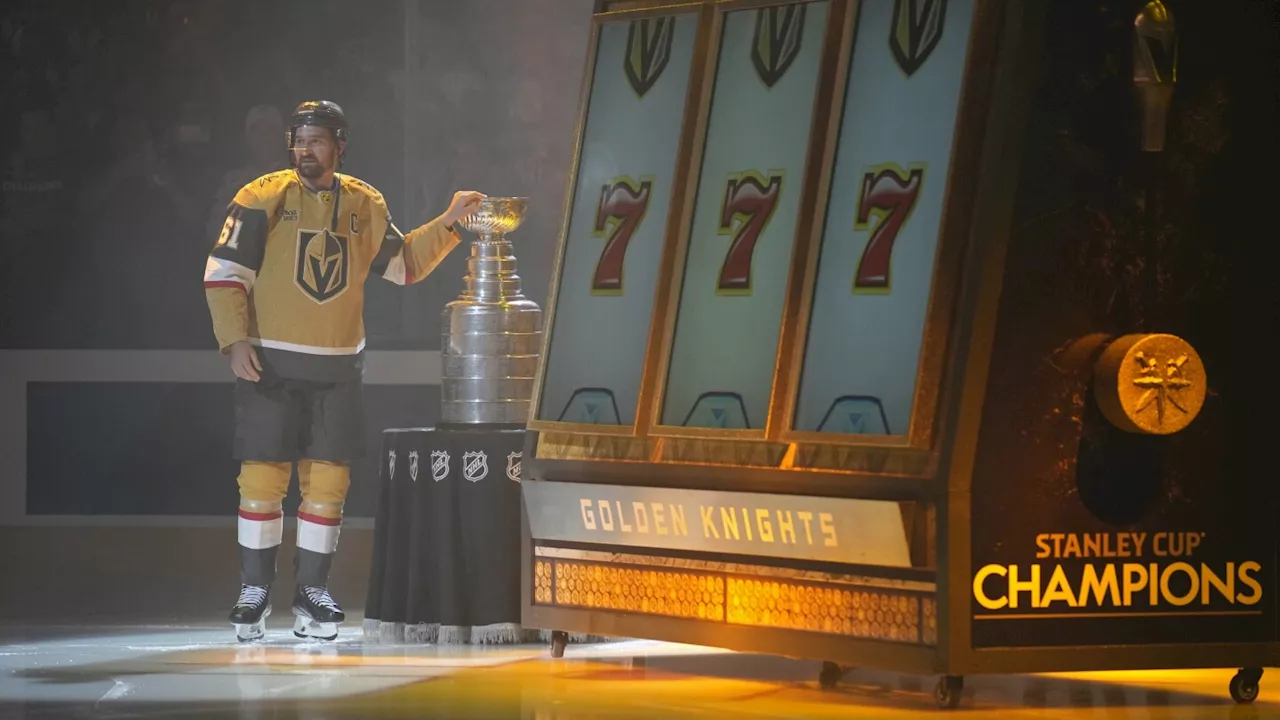 Golden Knights raise Stanley Cup championship banner before season opener