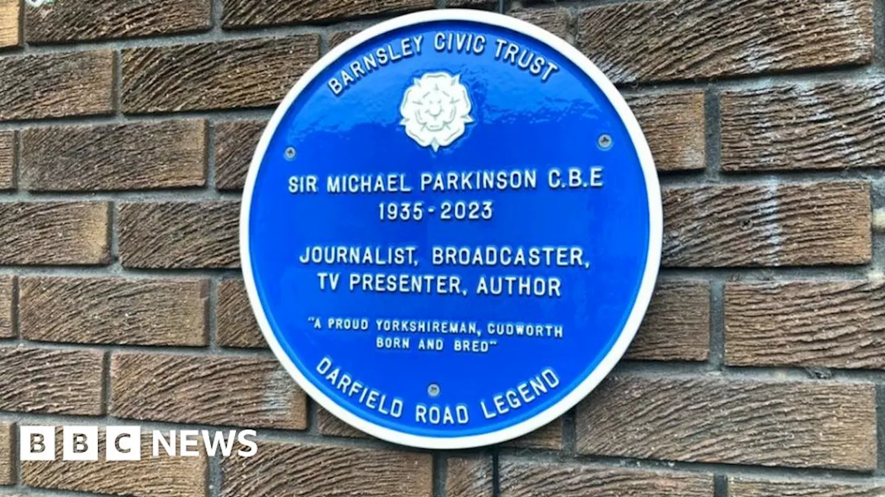 Sir Michael Parkinson: Plaque for TV legend unveiled in Barnsley