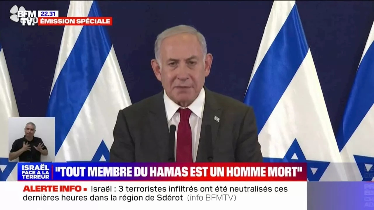 Benjamin Netanyahu (Premier ministre israélien): 'Tous les membres du Hamas méritent la mort'