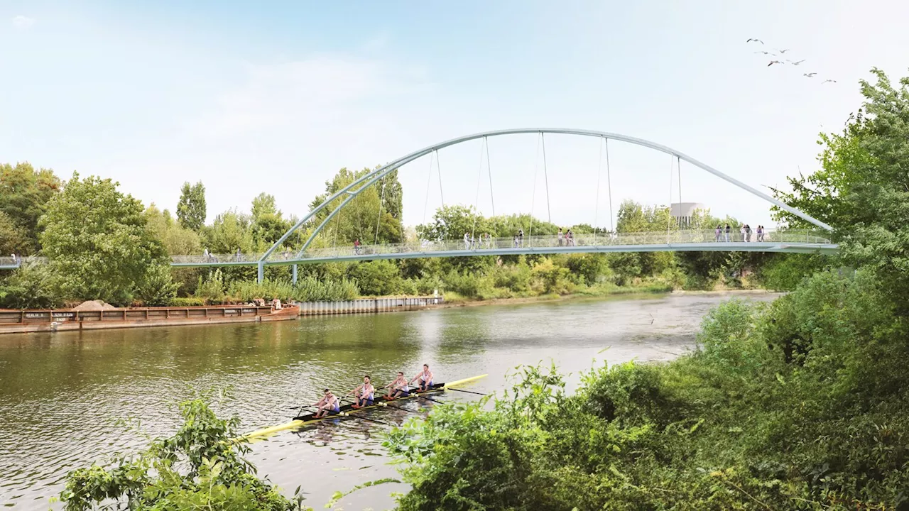 Neue Brücke für Rad- und Wanderweg an der Spree