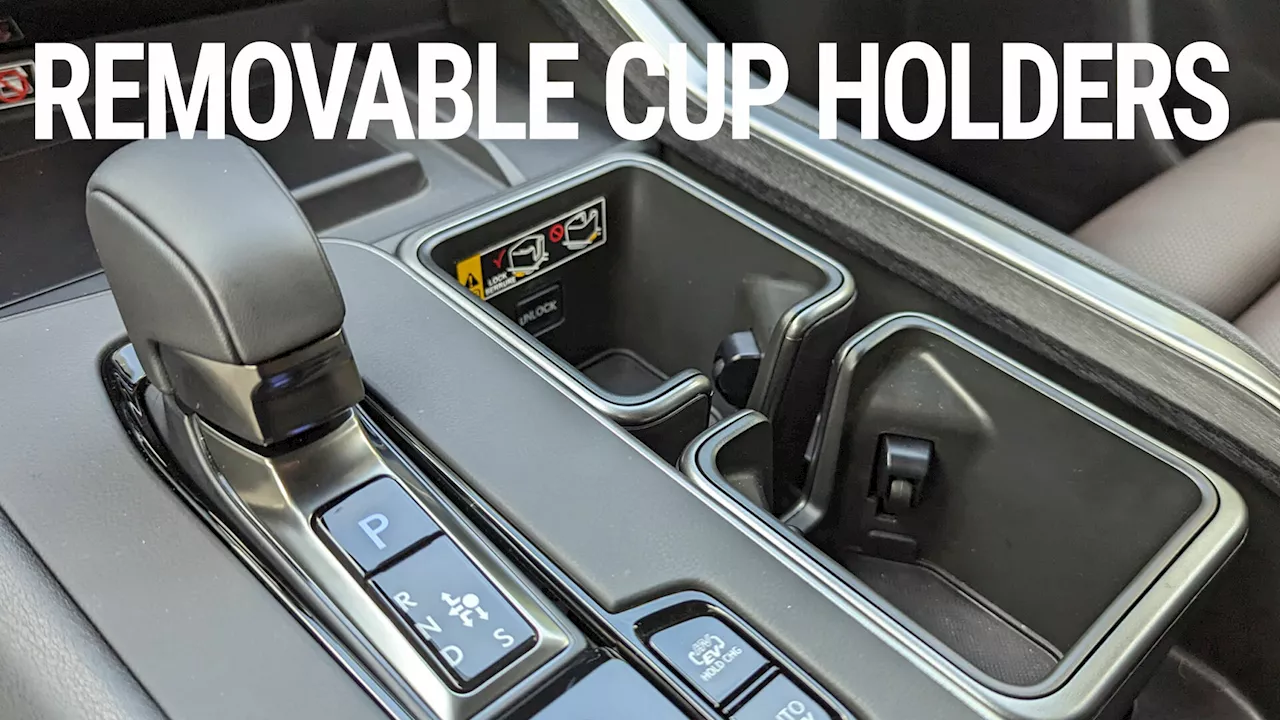 2024 Lexus TX Has Quirky Cup Holders And A Removable Rear Console