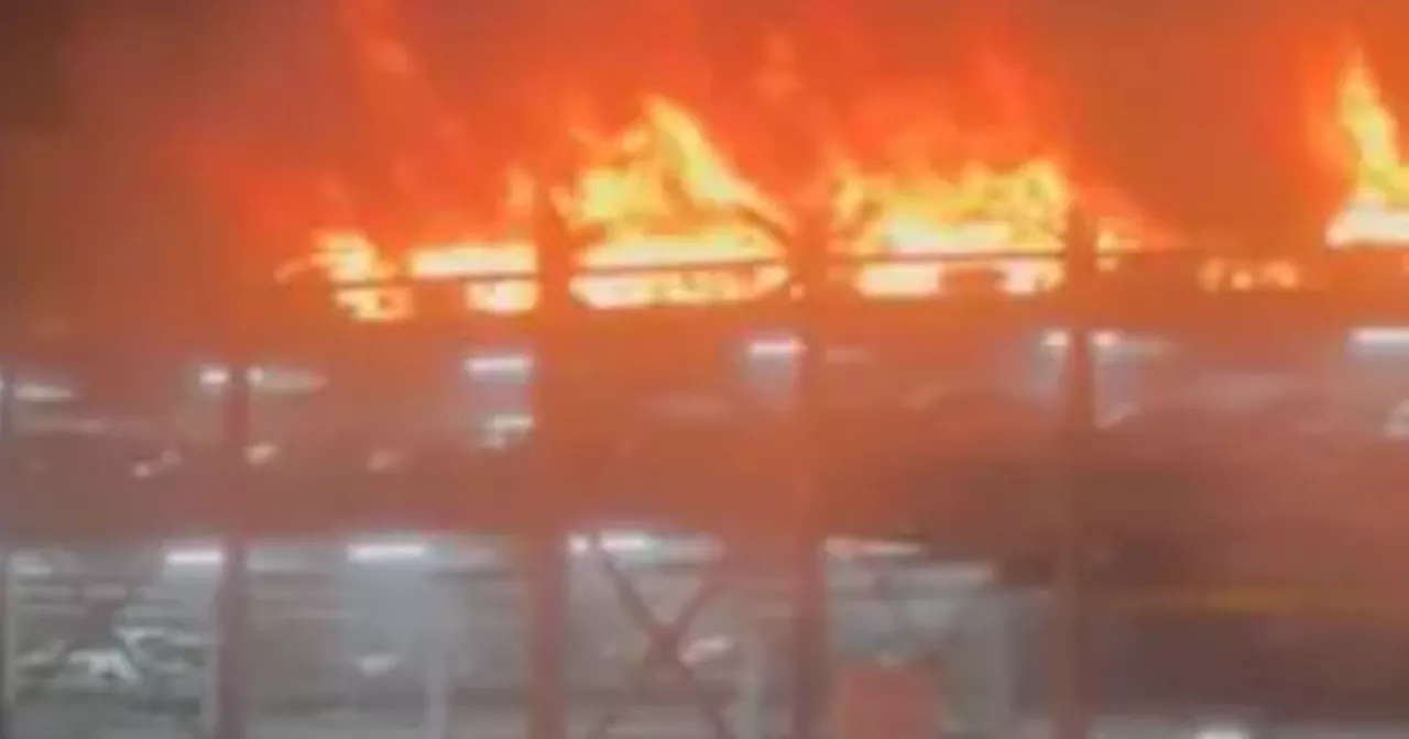 Scots flights to Luton Airport cancelled after huge blaze and car park collapse