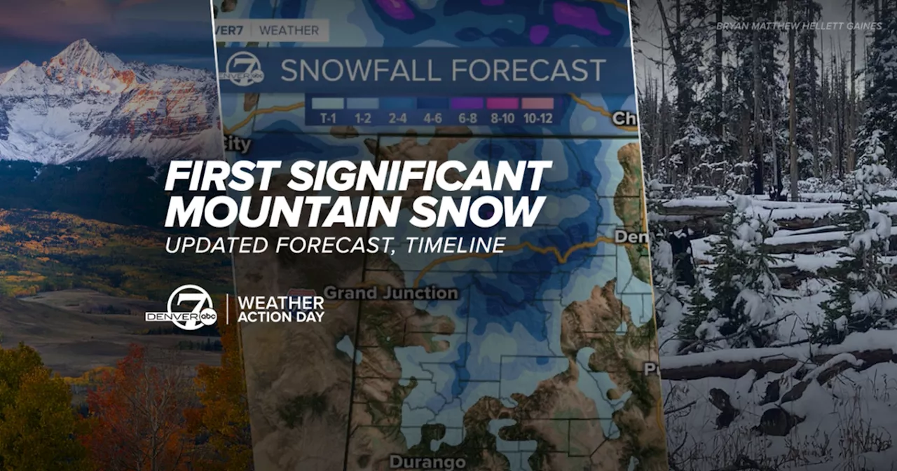 First significant Colorado mountain snow, hard freeze in Denver: Timeline, what to expect