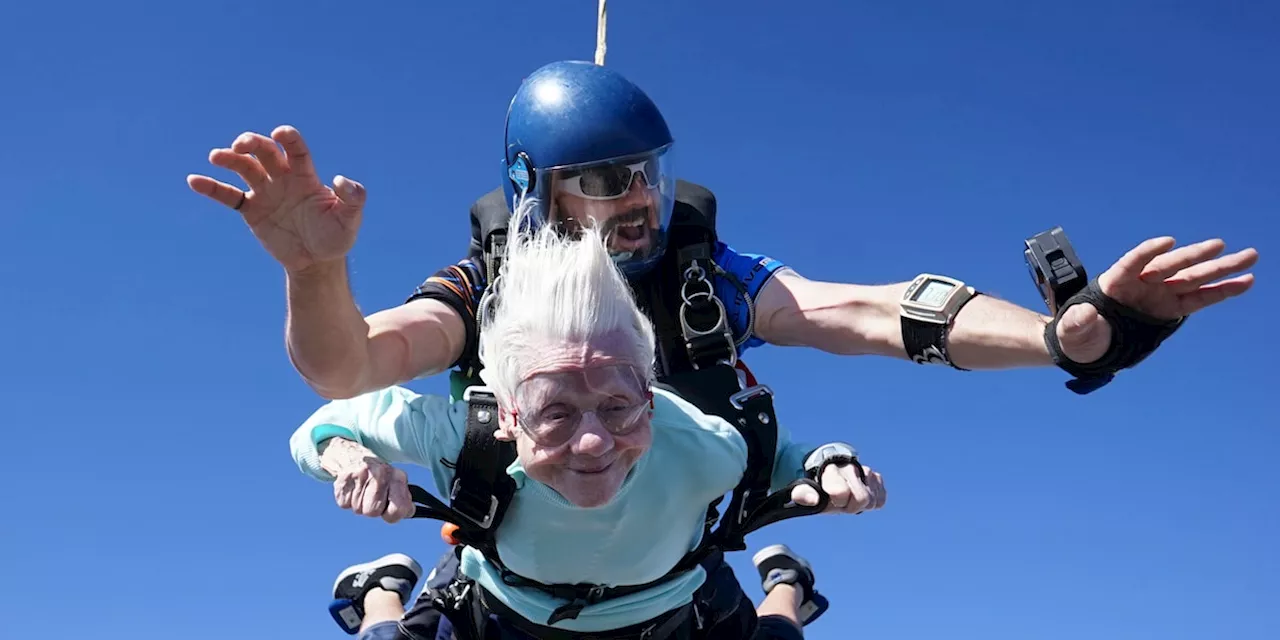 Kurz nach mutigem Weltrekord-Sprung stirbt 104-jährige Dorothy Hoffner