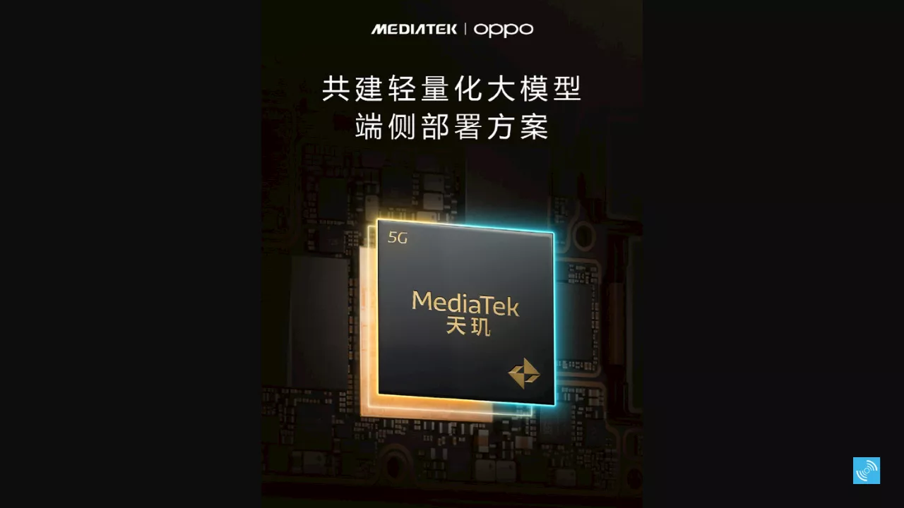 MediaTek and OPPO collaborate to bring large-model AI to the edge