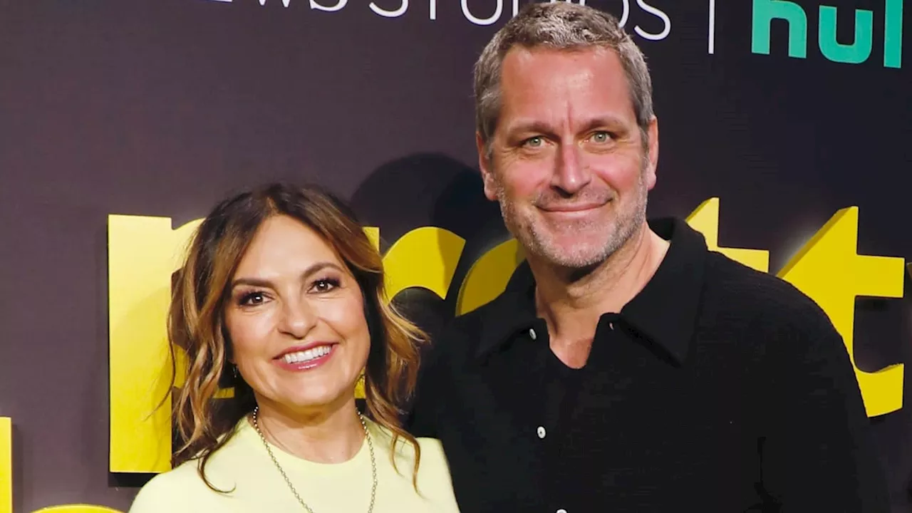 Mariska Hargitay sizzles in plunging red dress alongside dapper husband Peter Hermann