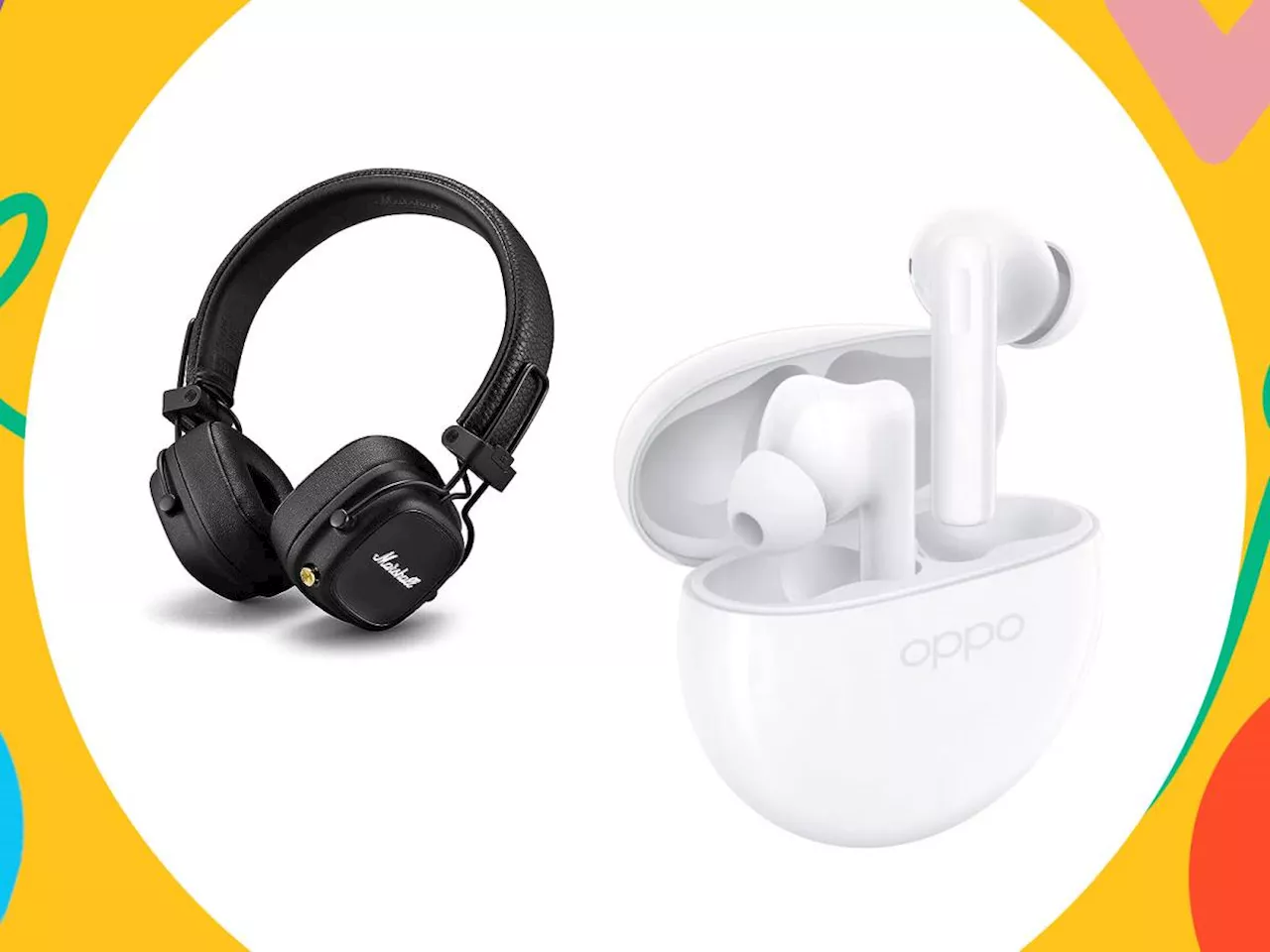 Auricolari in-ear e cuffie: Oppo, Marshall e le altre grandi marche in sconto