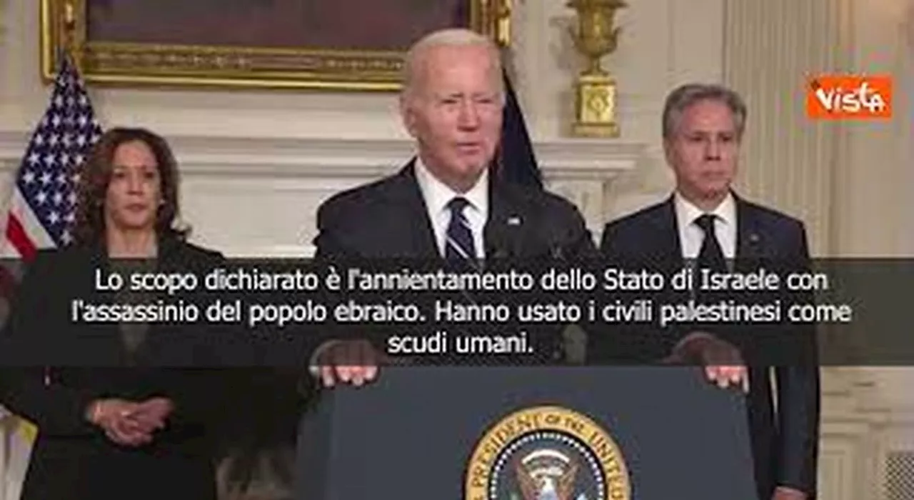 Biden: Hamas usa civili palestinesi come scudi. Israele ha diritto a difendersi