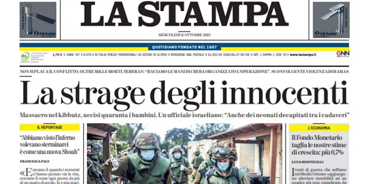 Le prime pagine di oggi