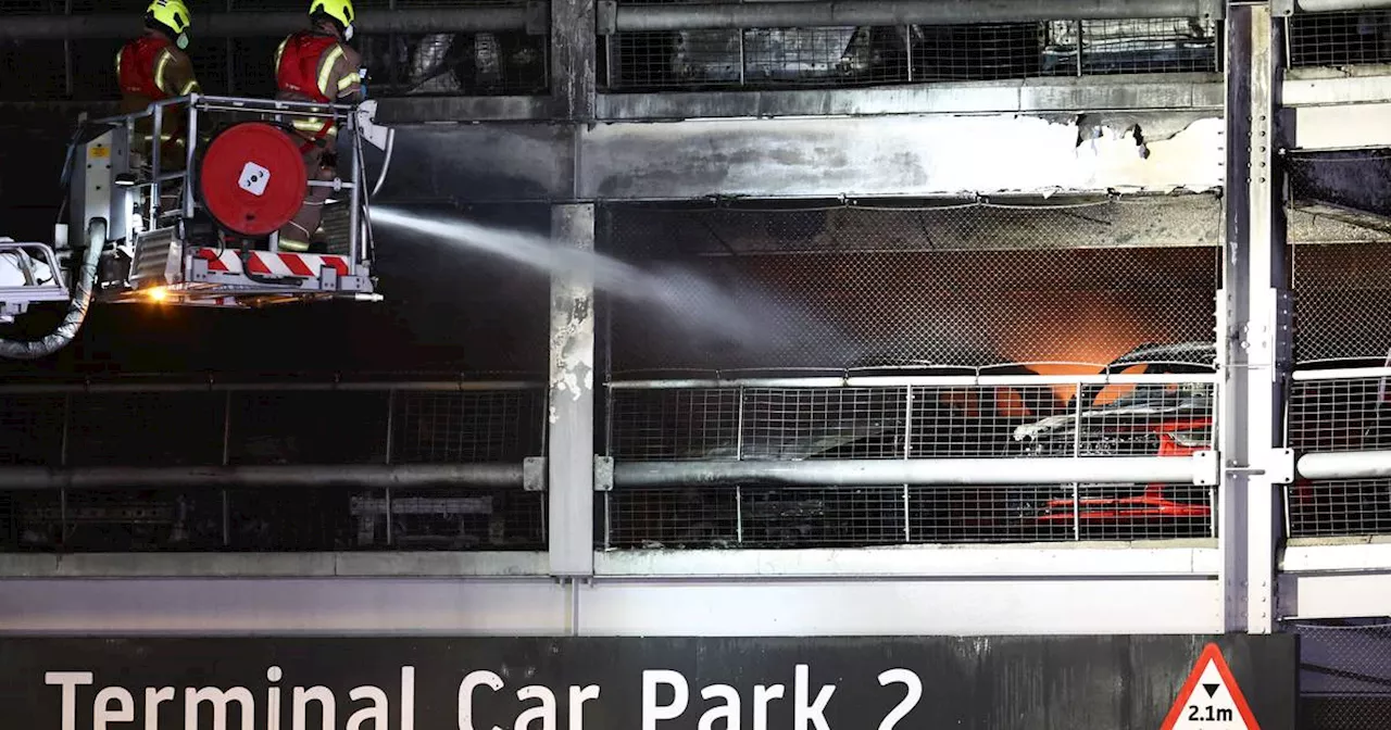 Luton Airport closed as fire rips through car multi-storey car park