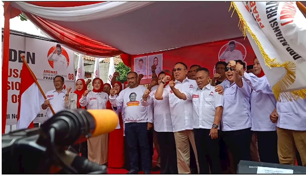 Arenas 08 Deklarasikan Dukungan untuk Prabowo pada Pilpres 2024