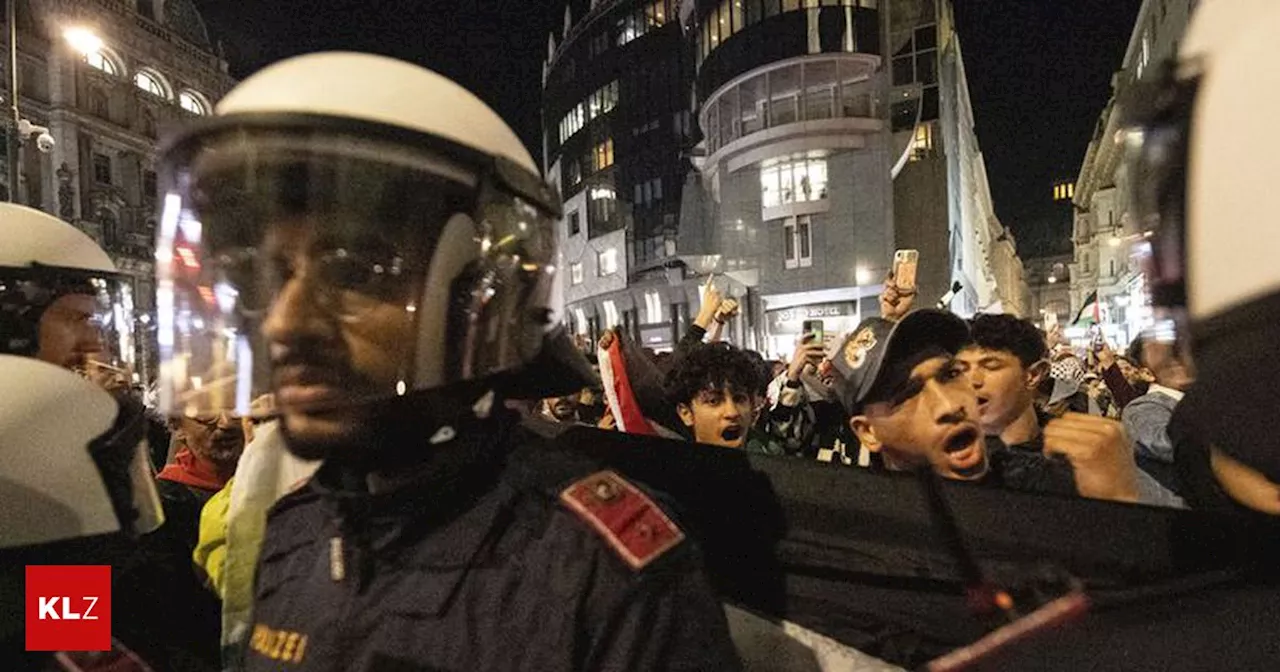 Pro-Palästina-Demo wurde trotz Verbots in Wien abgehalten