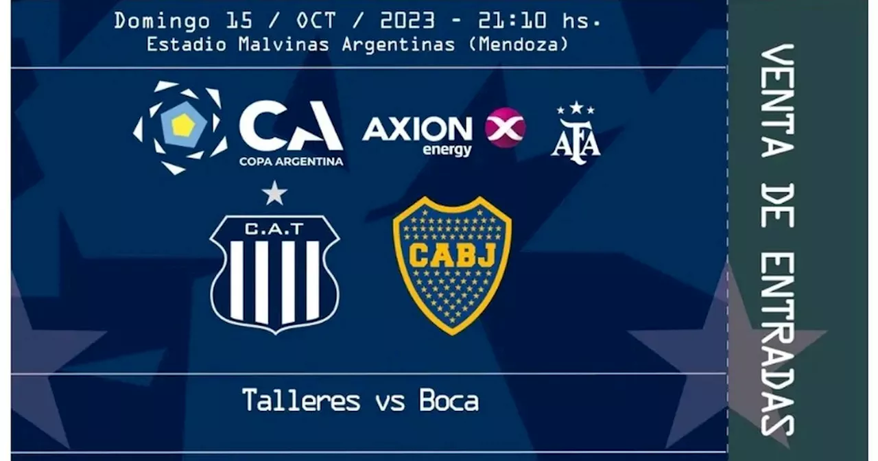 Copa Argentina, cuartos de final: Talleres - Boca, venta de entradas