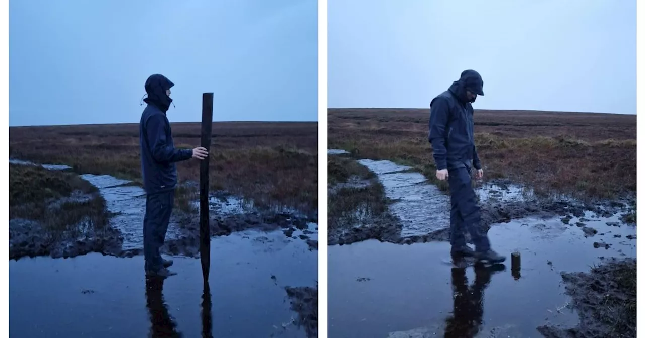 The 5ft deep 'puddle' that fell runners and walkers keep falling into