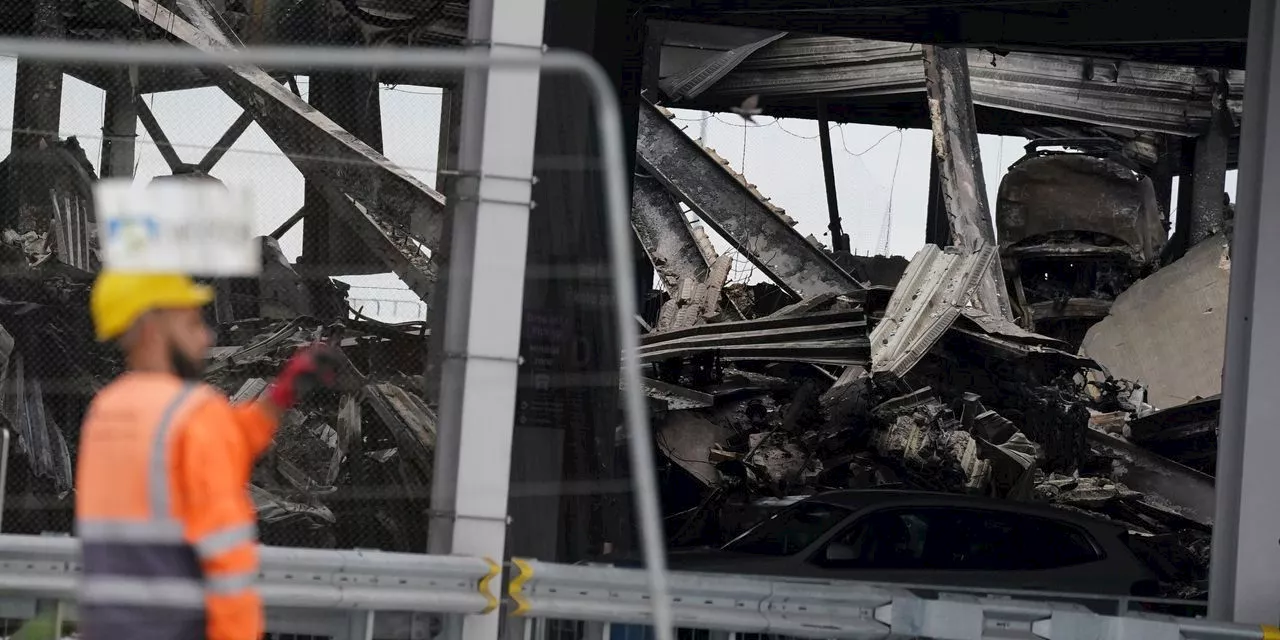 London's Luton Airport cancels dozens of flights after massive parking-lot fire