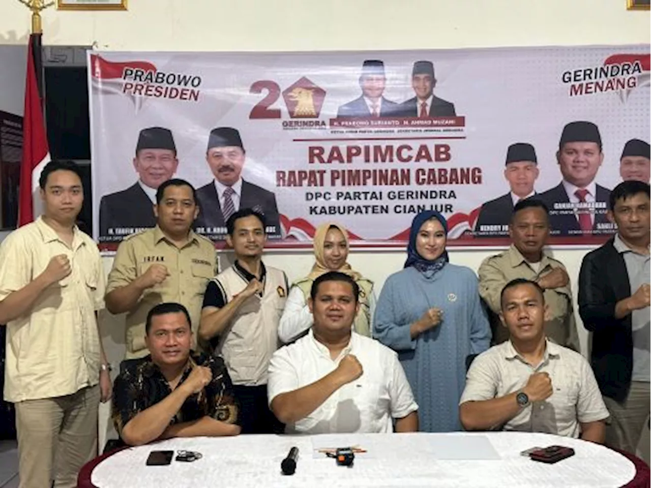 Rapimcab Gerindra Cianjur Usulkan Gibran Rakabuming Jadi Cawapres Prabowo