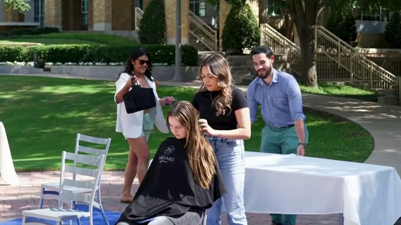 TCU student organizes hair donations for childhood cancer