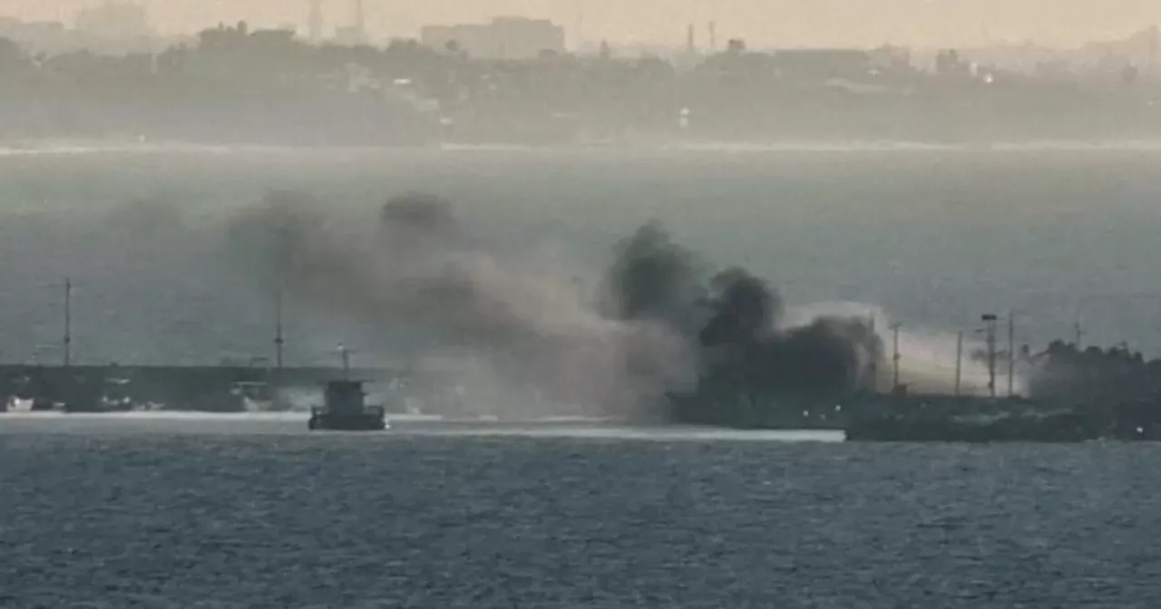 Video shows Israeli bombardments on 'Hamas naval targets at sea'