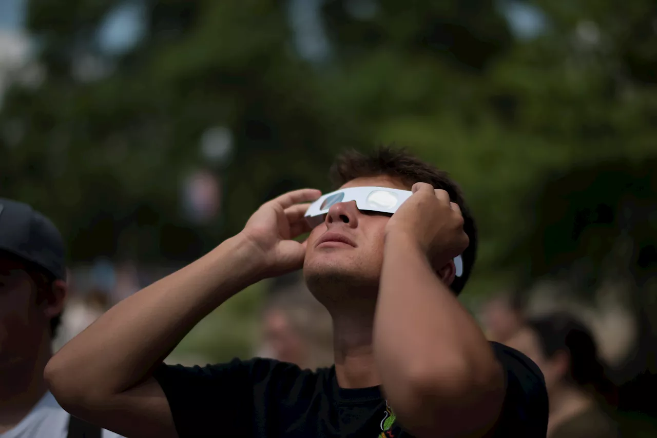 Where to get free glasses for the partial annular eclipse in San Diego