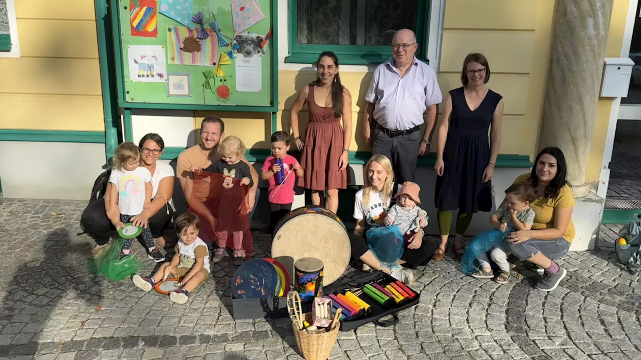 Kinder ab 18 Monaten musizieren im Trautmannsdorfer „Musikgarten“