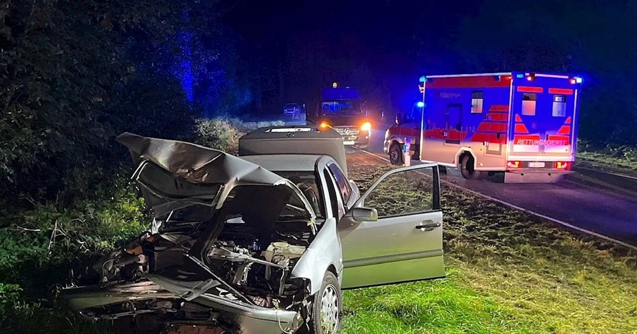 Missglücktes Überholmanöver in Gütersloh: Autofahrer bei Unfall verletzt