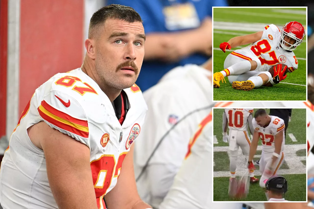 Chiefs' Travis Kelce blames injury on being 'old as f--k' with 'TNF' status in doubt