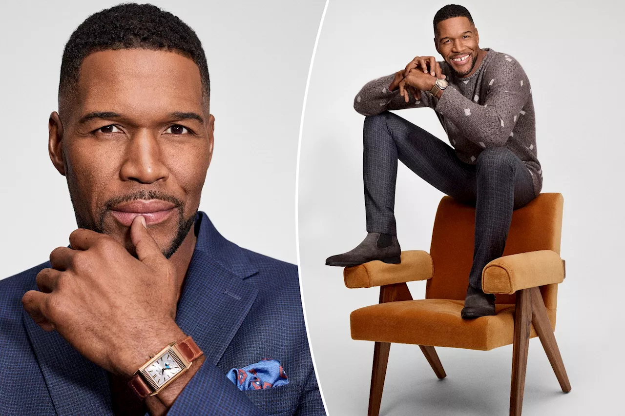 Michael Strahan clocks in on football, fashion and fear