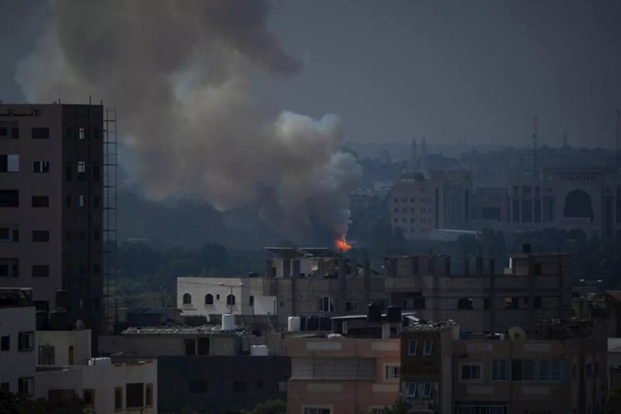 Israeli strikes demolish Gaza neighbourhoods as power plant runs out of fuel