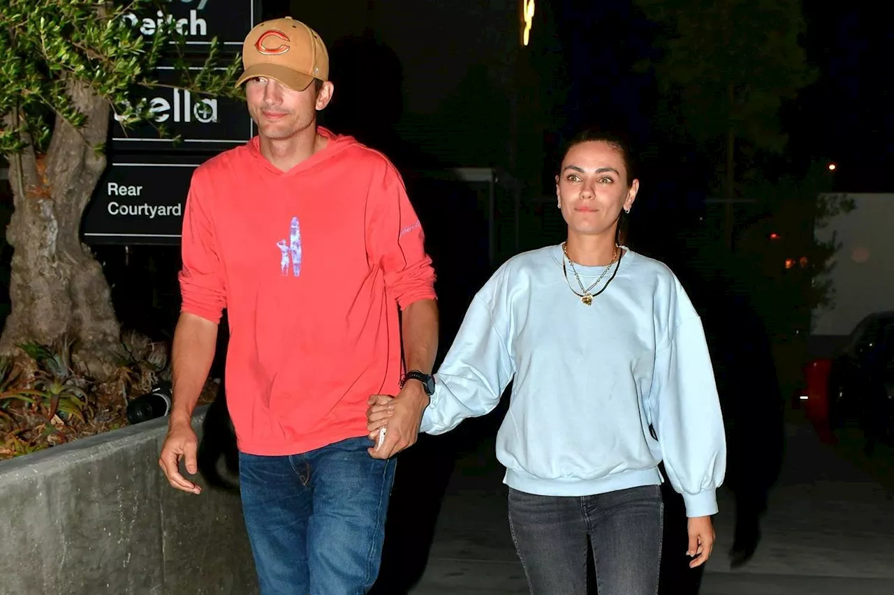 Ashton Kutcher and Mila Kunis Hold Hands on Casual Date Night in Los Angeles