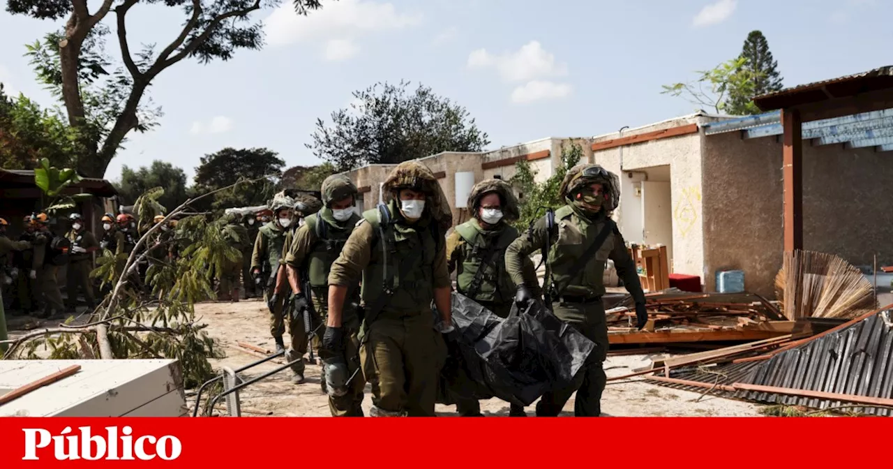 Num kibbutz junto a Gaza, israelitas encontraram cenário de “massacre”