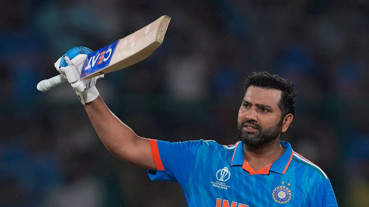 Cricket World Cup: Rohit Sharma's record-breaking 131 inspires India to victory over Afghanistan