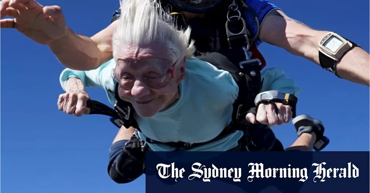 Days after record-breaking skydive, 104-year-old woman dies