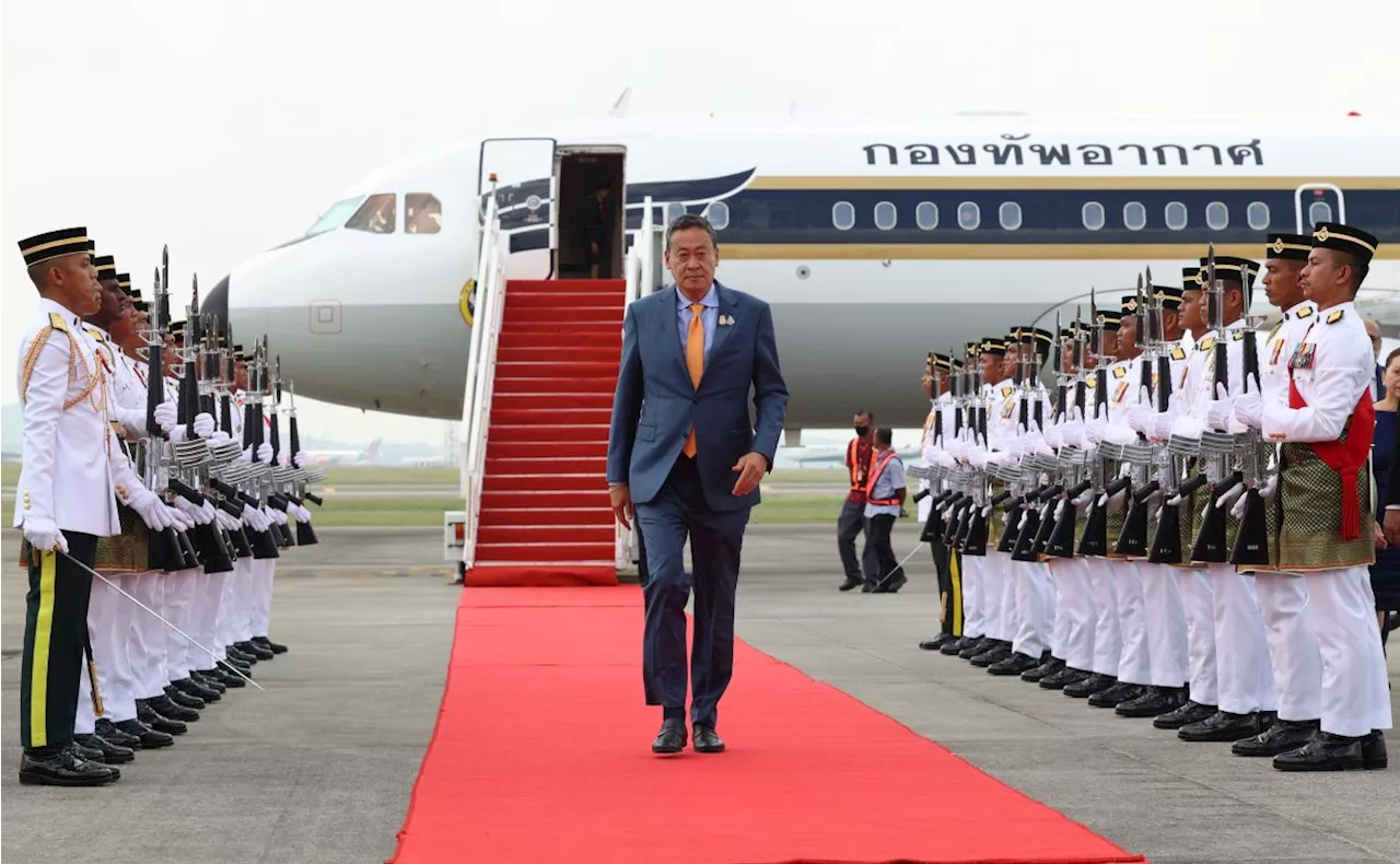 Thai PM arrives in Malaysia for two-day working visit