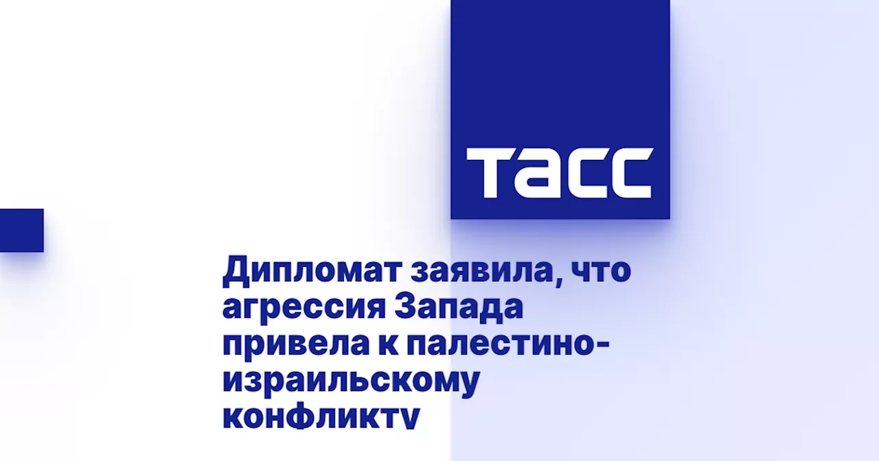 Дипломат заявила, что агрессия Запада привела к палестино-израильскому конфликту