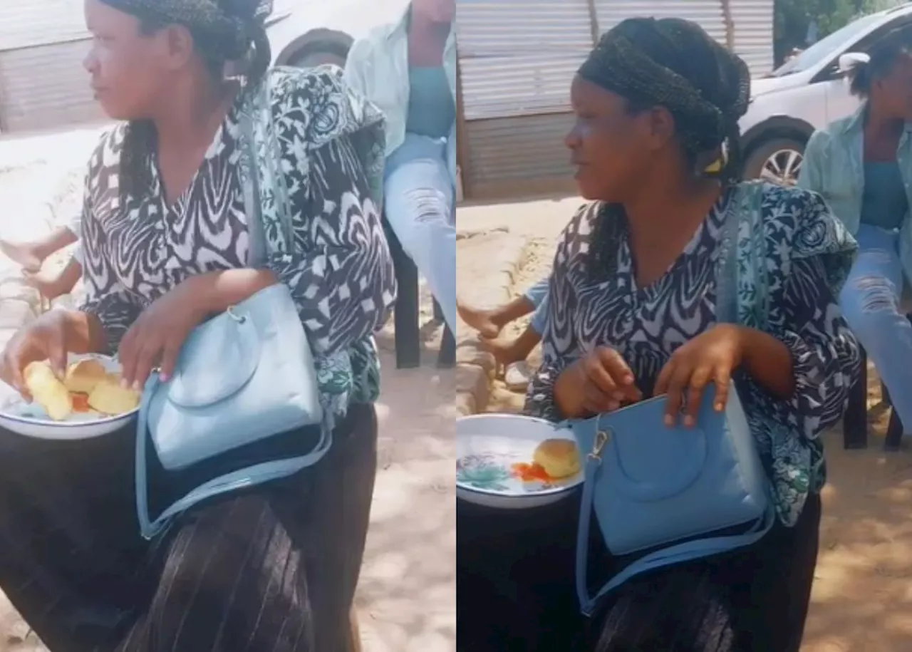 Viral Video: Woman stuffing scones from an event in her handbag