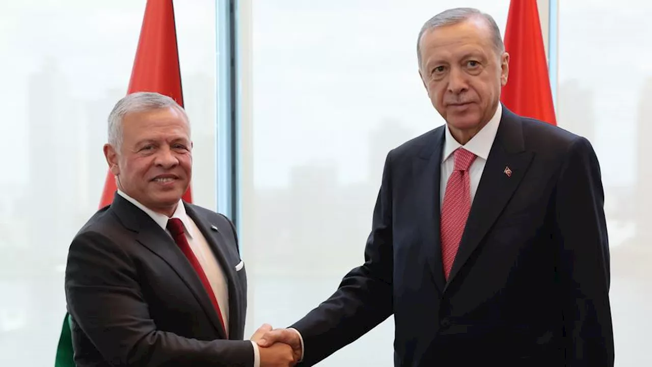 Türkiye's Erdogan, Jordan’s Abdullah II discuss Israel-Palestine conflict