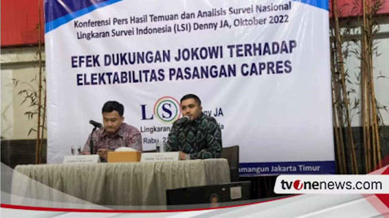 Hasil Survei LSI Berbuah Somasi Hukum, Ini yang Dikatakan Denny JA