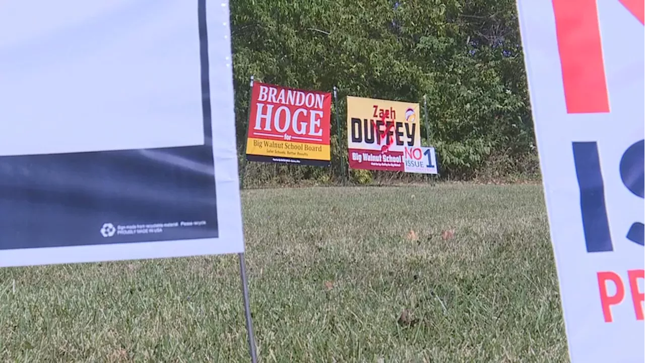 Big Walnut school board candidate's campaign sign defaced with swastika