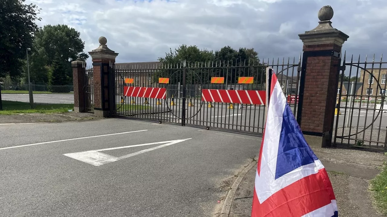 RAF Scampton: Four people arrested during protest over use of RAF Scampton to house migrants