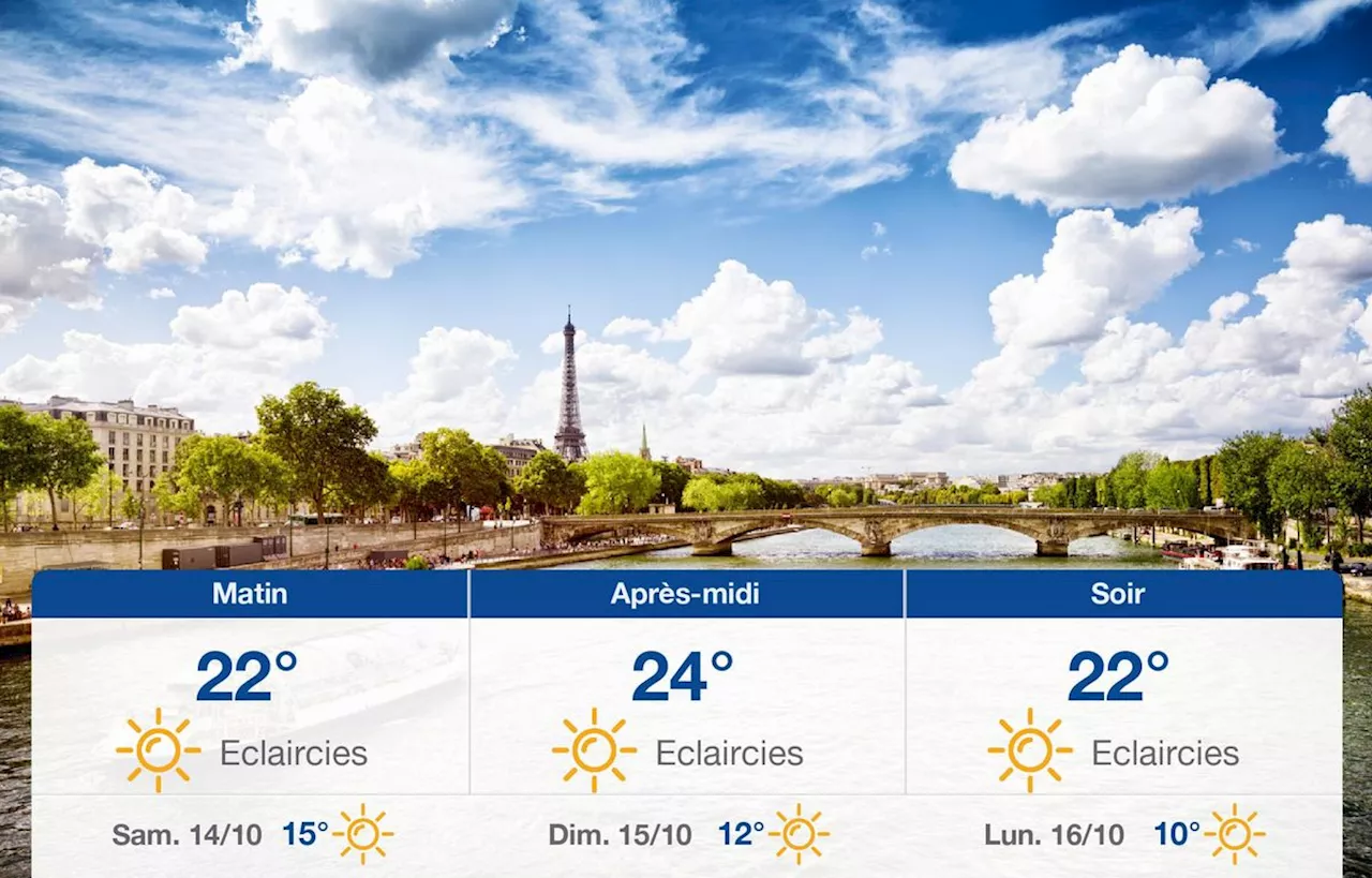 Météo Paris: prévisions du vendredi 13 octobre 2023