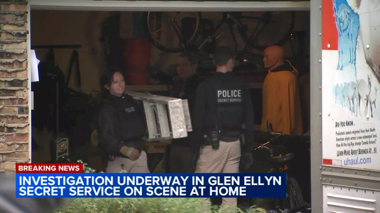 Secret Service agents on scene of police investigation in Glen Ellyn