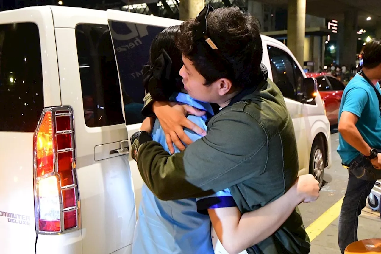 Filipino student affected by war in Israel reunited with family at NAIA