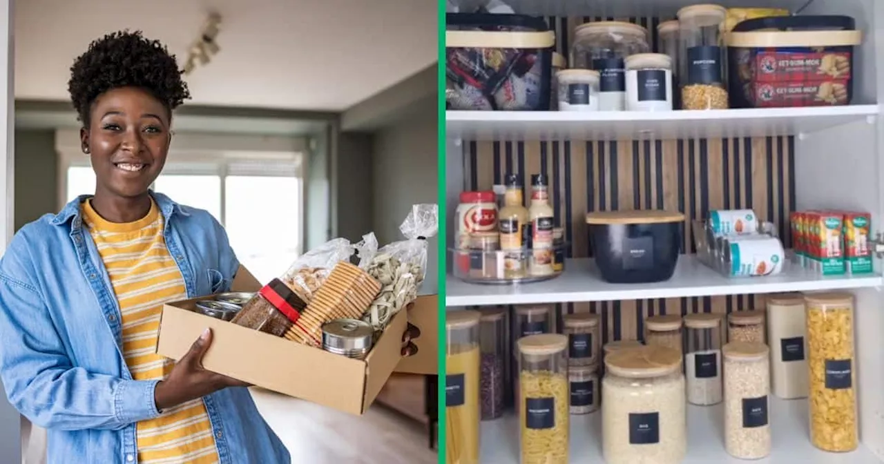 South African Woman Organizes Pantry Like a Pro, Her Neat Grocery Restock Inspires Mzansi