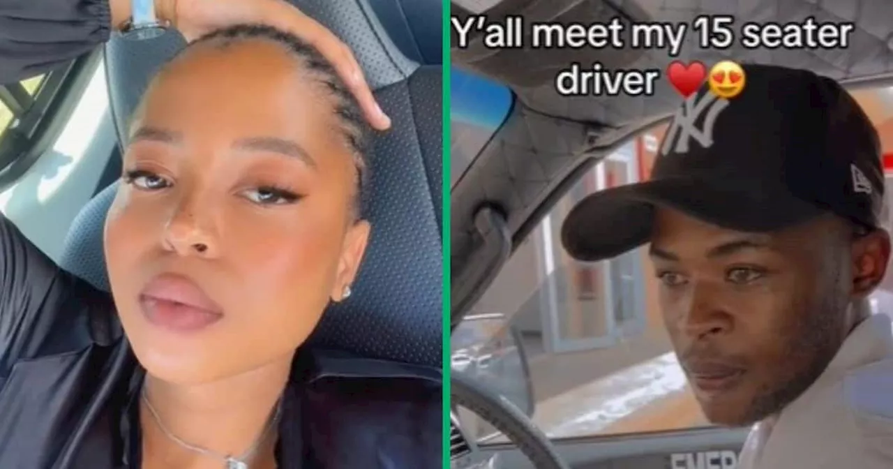 Woman Shows Off Taxi Driver Bae in TikTok Video, Mzansi Loves Romantic Moment