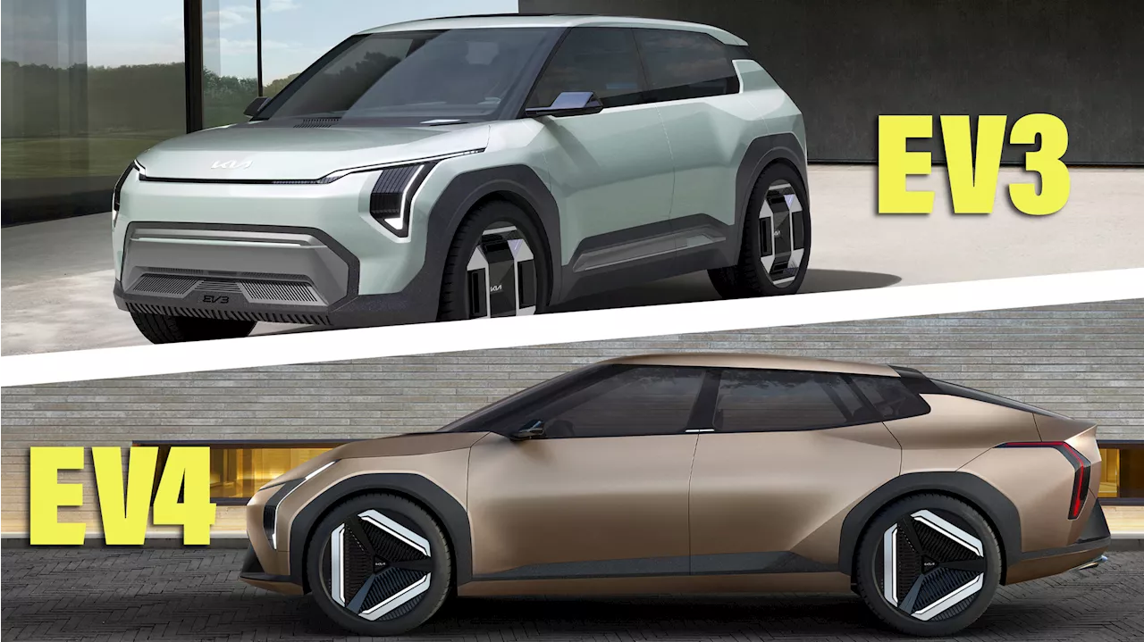 Kia EV3 Concept Is A ‘Baby’ EV9, While EV4 Sedan Eyes Tesla Model 3