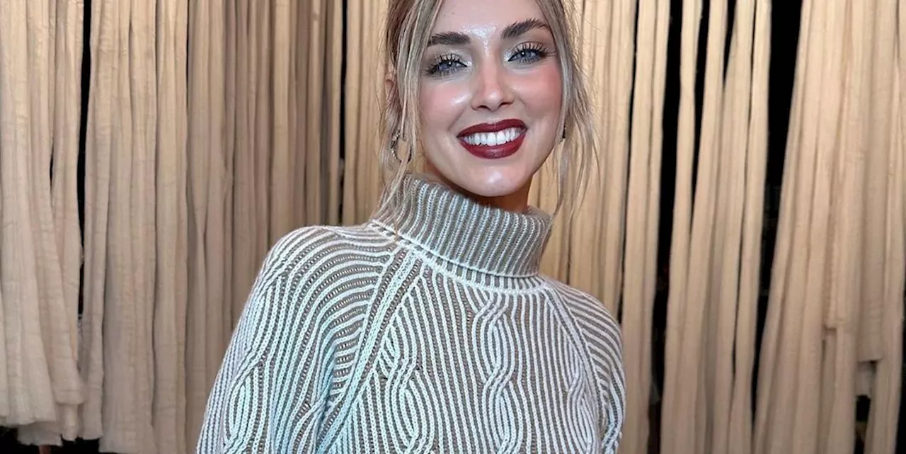 Questo maglione di Chiara Ferragni è il capo cozy per l'inverno che stavamo aspettando