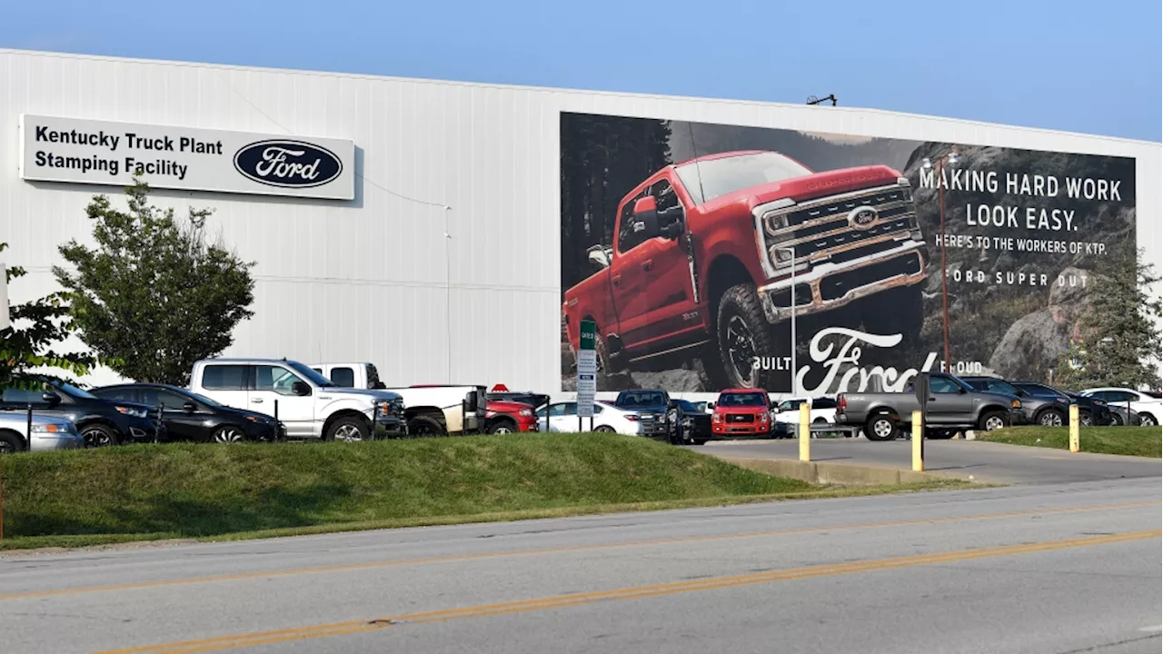 Auto workers escalate strike as 8,700 workers walk out at Ford Kentucky Truck Plant in Louisville