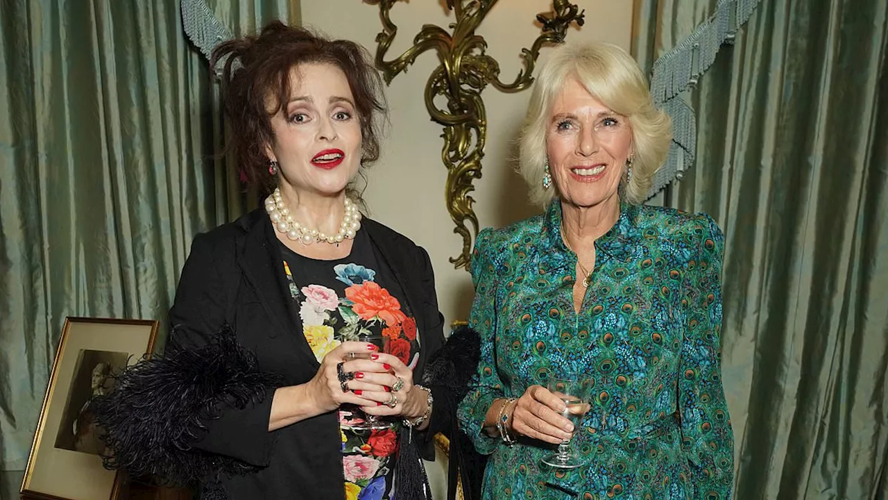 When The Crown's Princess Margaret met Queen Camilla: Helena Bonham Carter performs deep curtsey to...